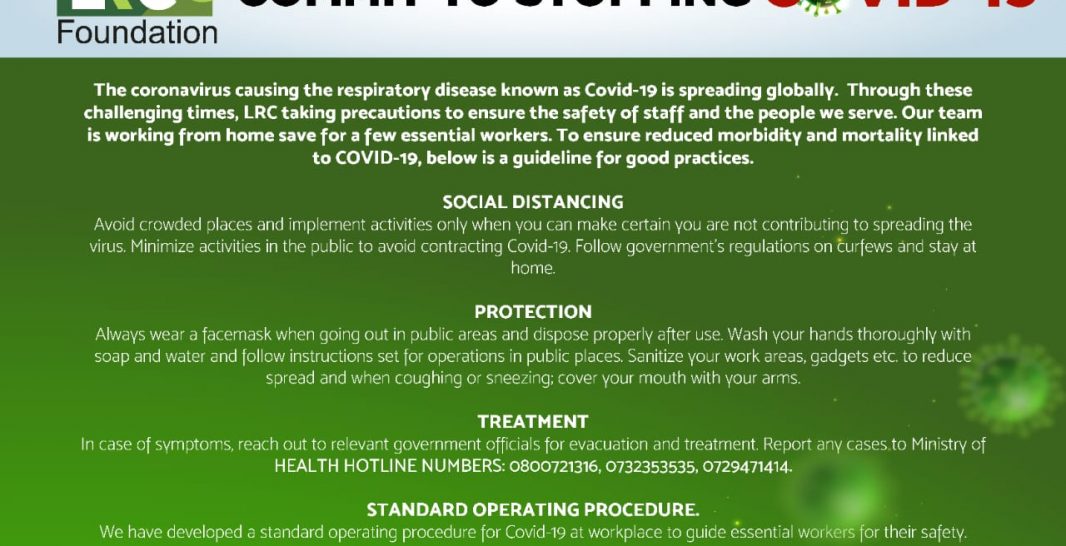 lrc foundation supports covid19 eradication